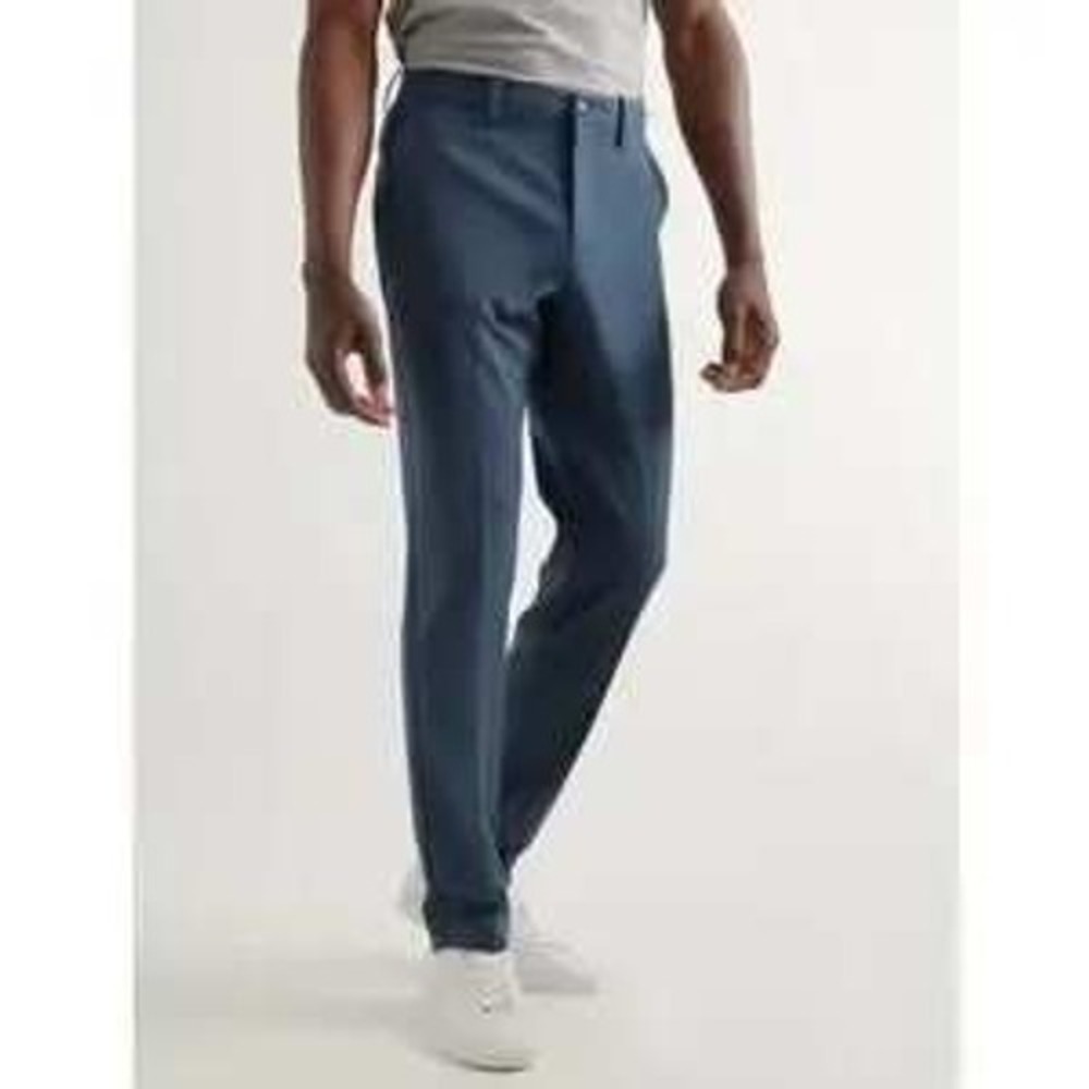 Quince Mens Ultra-Stretch 24/7 Smart Chino Pants Ocean Blue Performance 32x28